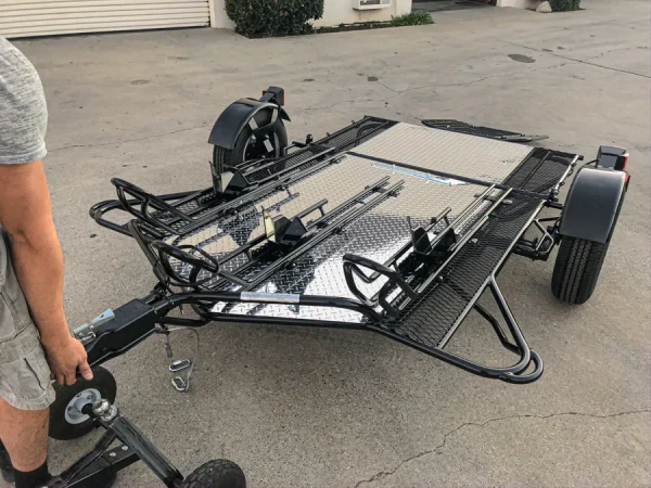 Three Rail Motorcycle Trailer - Image 7